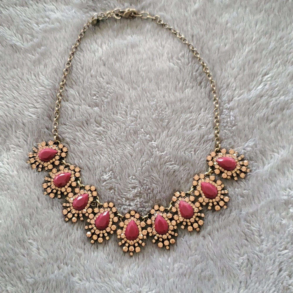 Pink and Magenta Statement Necklace